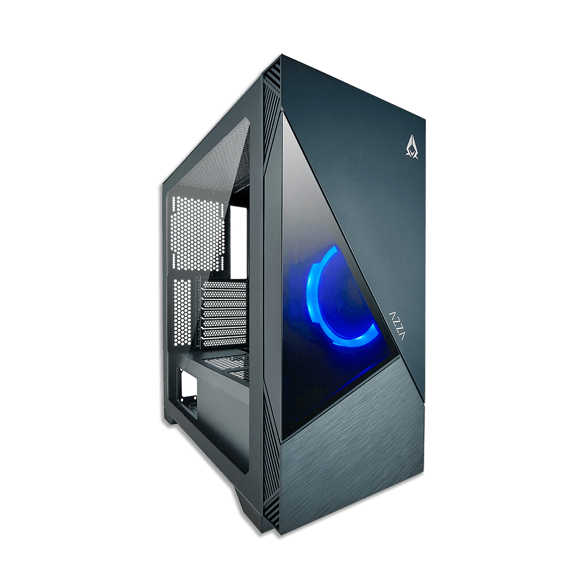 CASE AZZA GAMING ECLIPSE 440 ATX MID TOWER 3xUSB HD AUDIO FAN ARGB LATERAL VIDRIO TEMPLADO NEGRO                   