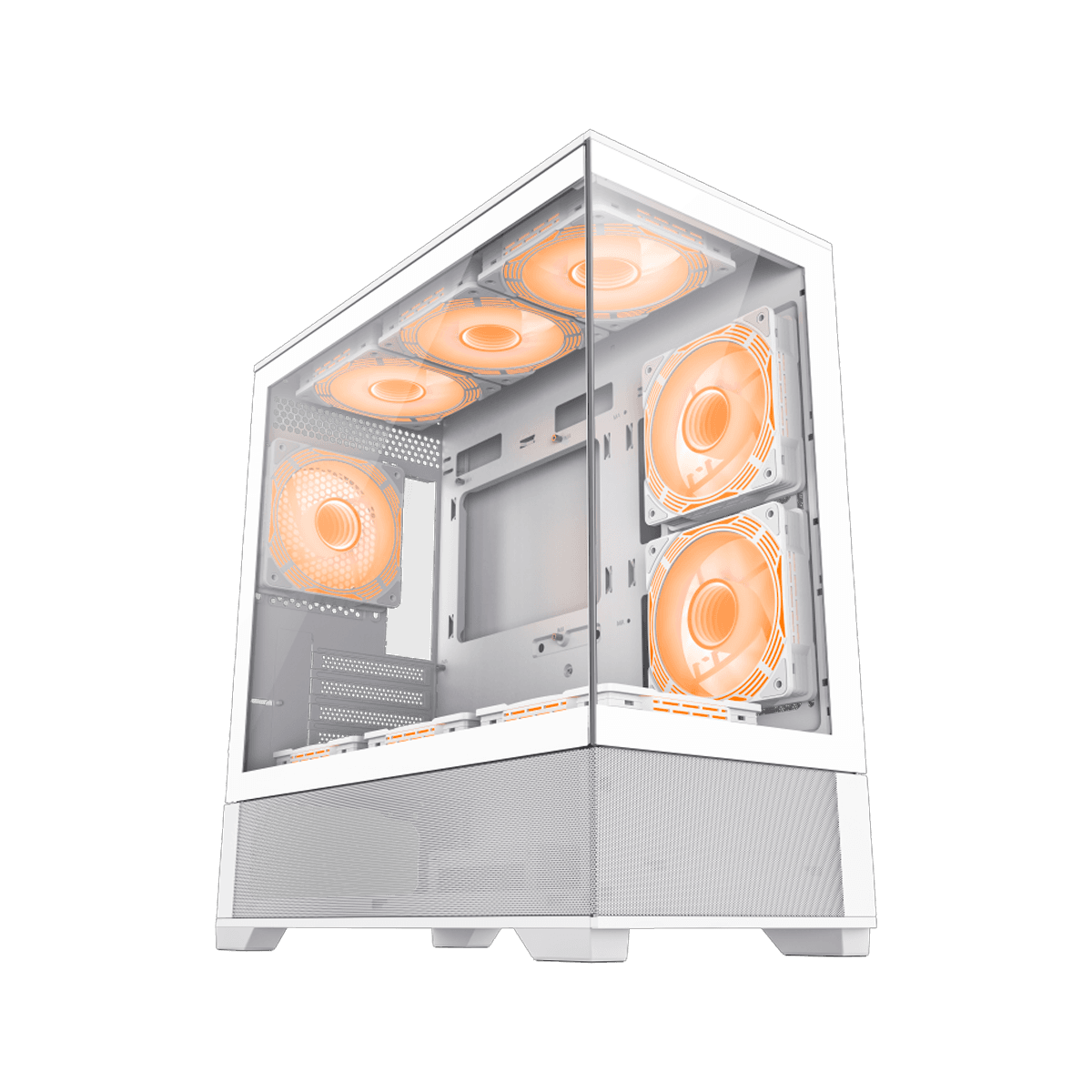 CASE GAMEMAX GAMING VISTA MW ATX 2xUSB+USB 3.0 HD AUDIO FRONTAL Y LATERAL VIDRIO TEMPLADO BLANCO